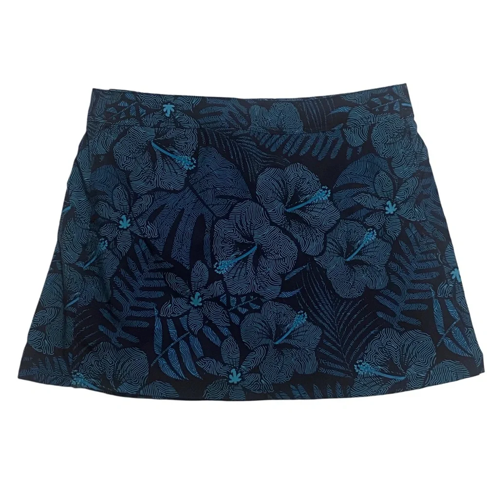 Set of 2 Ripskirt Hawaii 1 Wrap Skirts Maui moonlight & Tuscan blues Sz. Large
